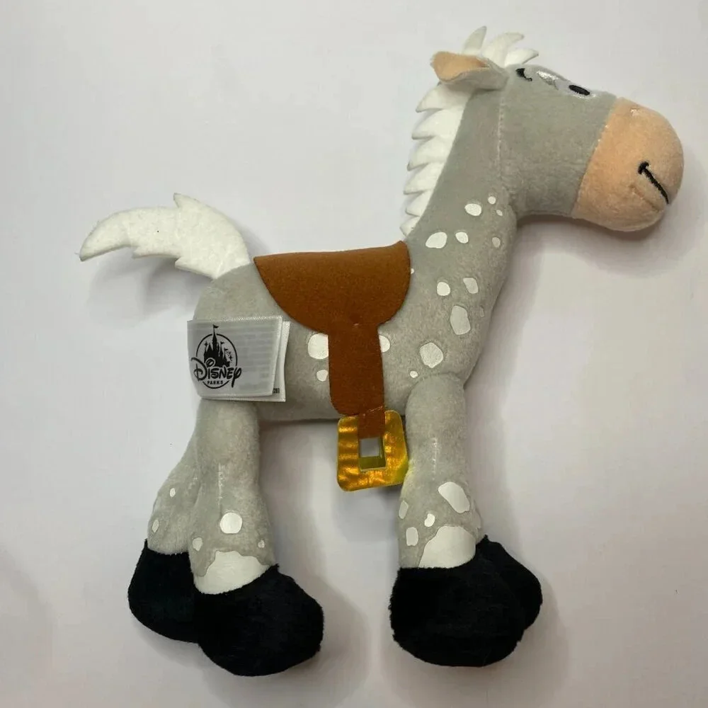 Disney Parks Bullseye Gray Horse #8 Plush Soft Toy Stuffed Animal 9